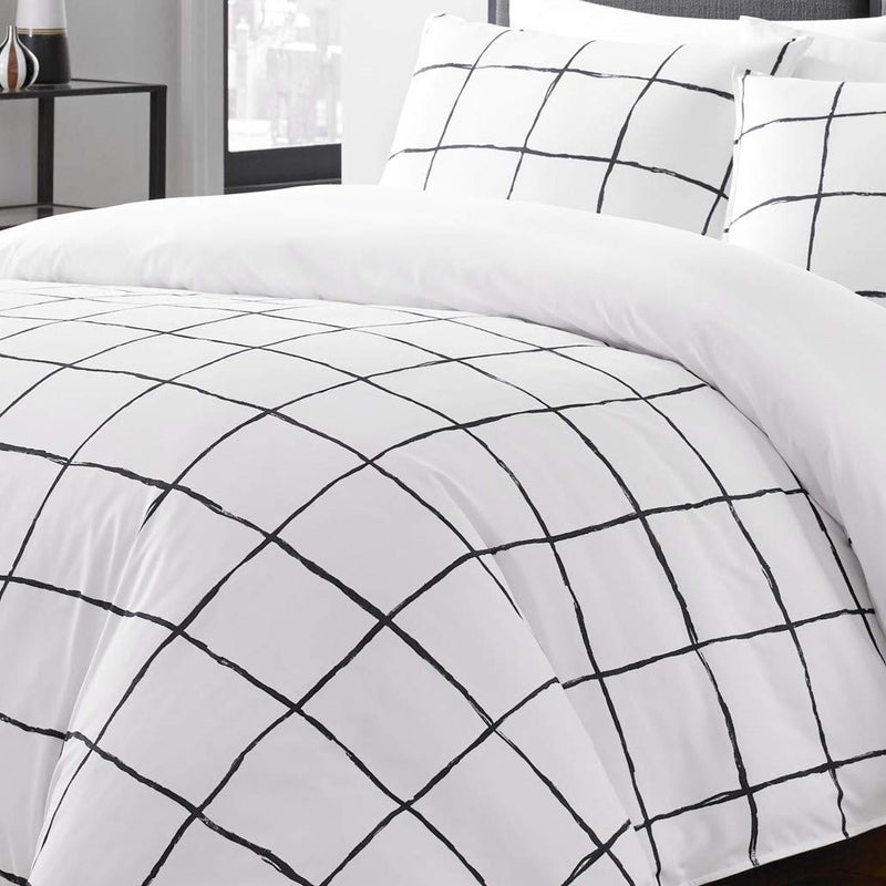 City Scene - Queen Comforter Set, Soft & Smooth Bedding Bedding for Year Round Comfort, 3 Piece Bed Set with Matching Pillowcases (Zander White) - Image 3